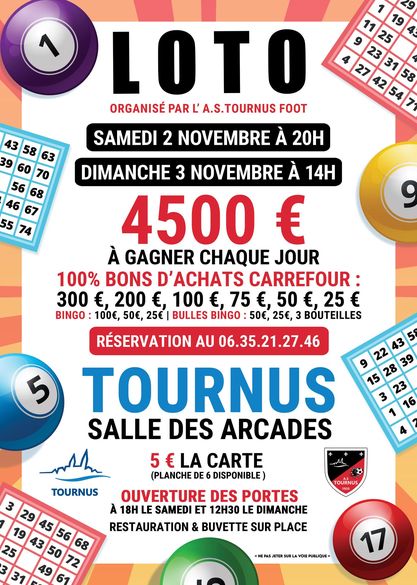 Grand Loto de l’AS Tournus Foot