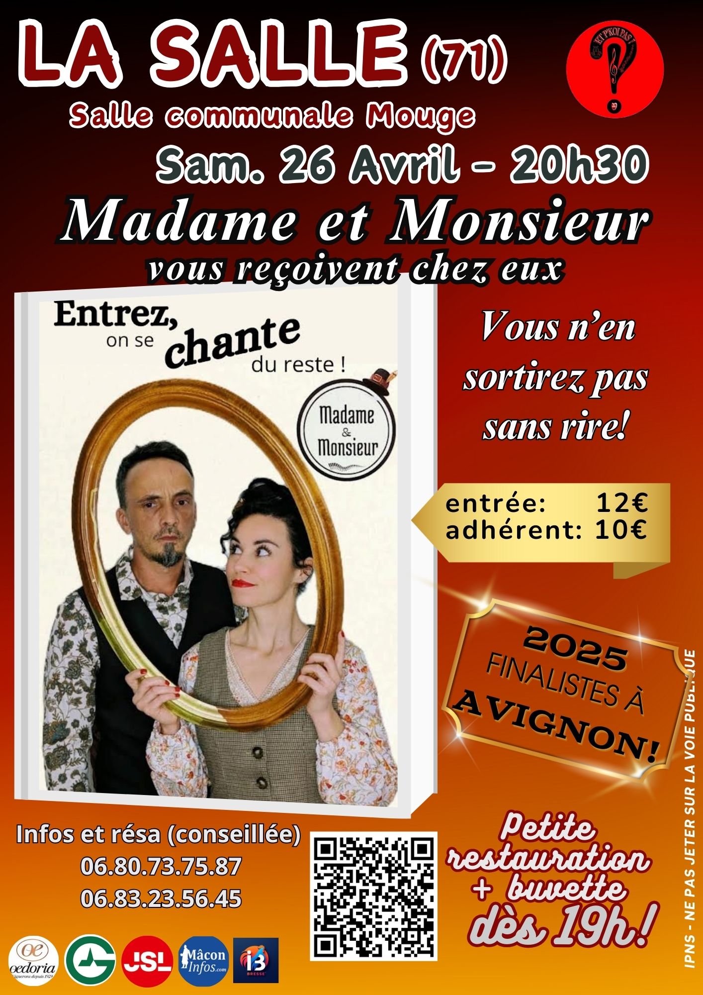AFFICHE MADAME ET MONSIEUR