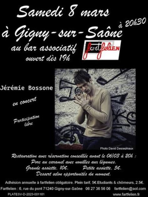 Jérémie Bossone en Concert