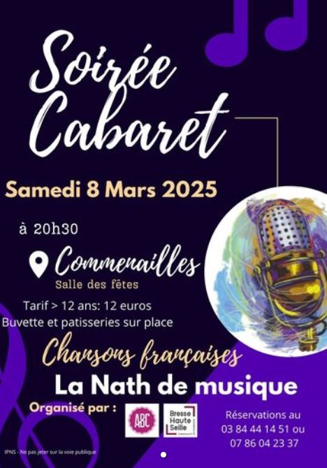 Soirée Cabaret à Commenailles