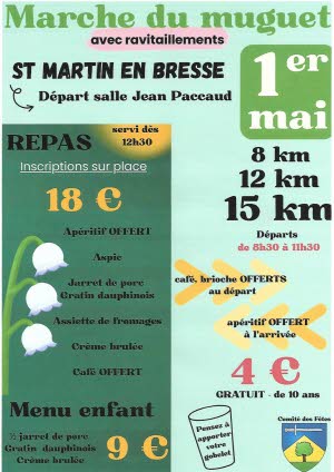 Saint-Martin-en-Bresse : La Marche du Muguet, un Rituel Printanier