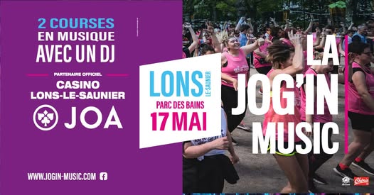 Lons-le-Saunier : la Jog’in Music prépare son retour festif au Parc des Bains le 17 mai