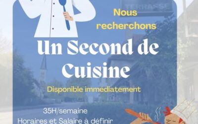 Urgent : La Croix Blanche à Beaurepaire-en-Bresse recherche un Second de Cuisine (Poste Immédiat)