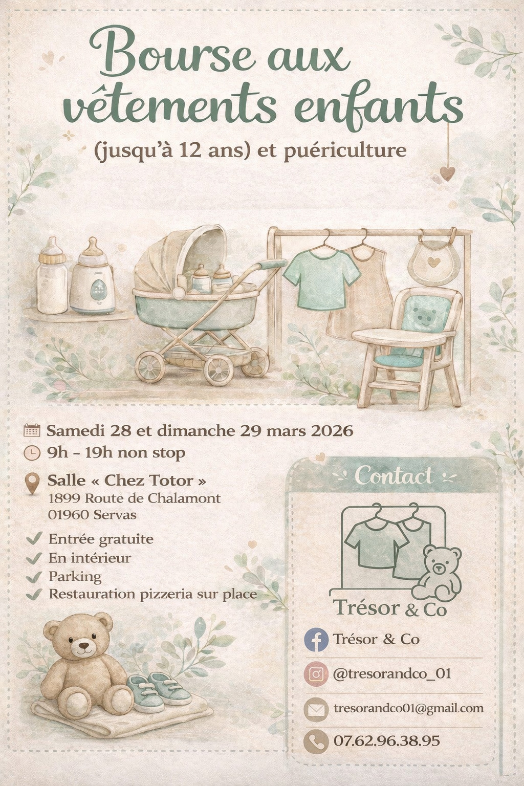 Bourse aux vêtements enfants et puériculture