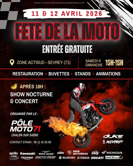 Fête de la Moto 2026 - Pôle Moto Chalon 71