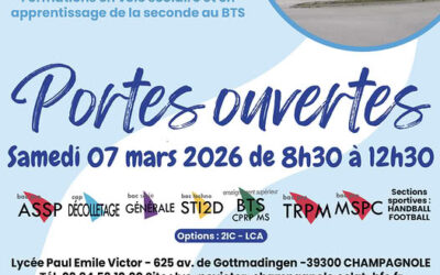 Portes Ouvertes  Lycée Polyvalent Paul‑Émile Victor – Champagnole