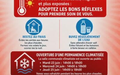Canicule : la commune de Juif ouvre une salle climatisée pour les personnes vulnérables