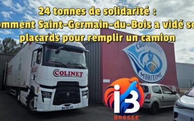 24 tonnes de solidarité : comment Saint-Germain-du-Bois a vidé ses placards pour remplir un camion