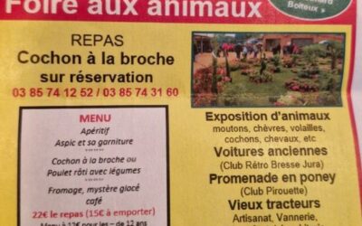 Saillenard en fête : fleurs, animaux et cochon à la broche pour célébrer le terroir