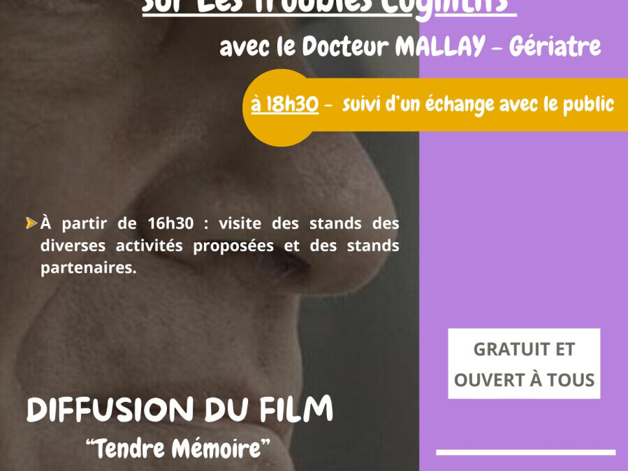 Conférence sur les Troubles Cognitifs : Une soirée d’information et de sensibilisation à Mervans