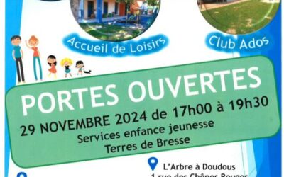 Journée Portes Ouvertes des Services Enfance Jeunesse de Terres de Bresse