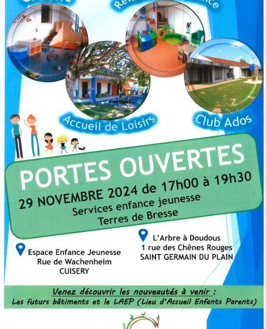 Journée Portes Ouvertes des Services Enfance Jeunesse de Terres de Bresse