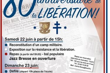 80ème Anniversaire de la Libération à Flacey-en-Bresse